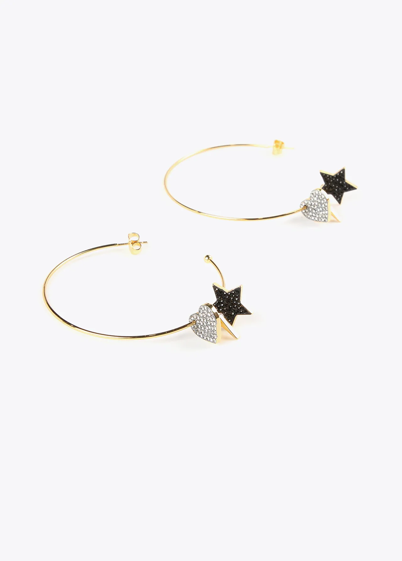 pendientes_aro_y_charms_5.webp Lola Casademunt Pendientes<Pendientes aro y charms METAL-GRIS