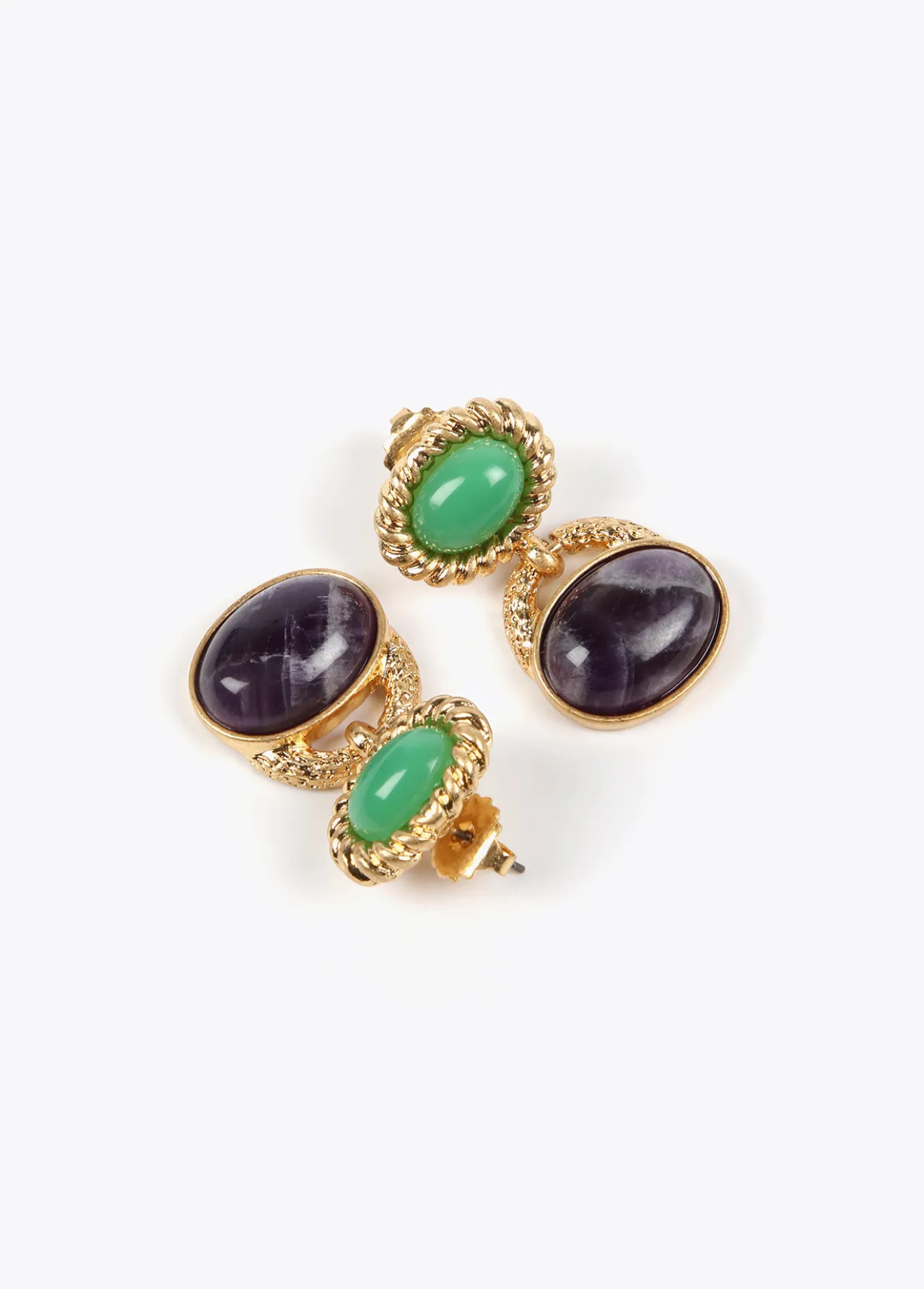 pendientes_bicolor_4.webp Lola Casademunt Pendientes<Pendientes bicolor VERDE-AZUL