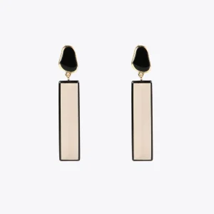 Lola Casademunt Bisuteria<Pendientes blanco y negro BLANCO-NEGRO
