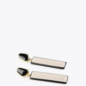 Lola Casademunt Bisuteria<Pendientes blanco y negro BLANCO-NEGRO
