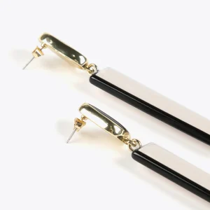 Lola Casademunt Bisuteria<Pendientes blanco y negro BLANCO-NEGRO