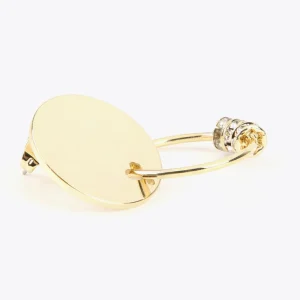 Lola Casademunt Pendientes<Pendientes botón y aro charms DORADO