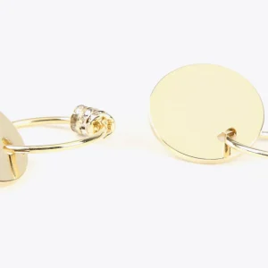Lola Casademunt Pendientes<Pendientes botón y aro charms DORADO