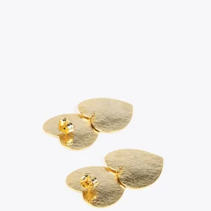 Lola Casademunt Bisuteria<Pendientes con corazones DORADO