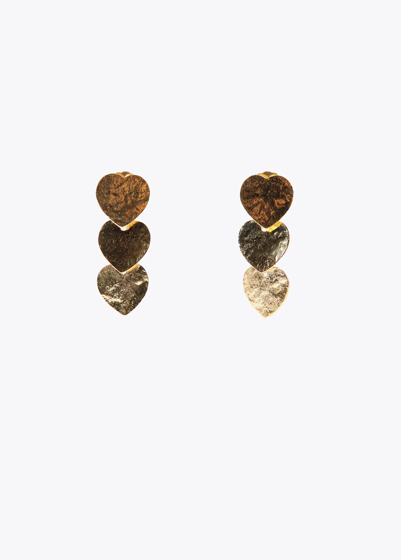 pendientes_con_corazones_4-1.webp Lola Casademunt Bisuteria<Pendientes con corazones DORADO
