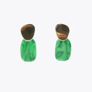 Lola Casademunt Bisuteria<Pendientes con dos piezas FUCSIA