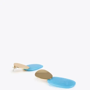 Lola Casademunt Bisuteria<Pendientes con dos piezas FUCSIA
