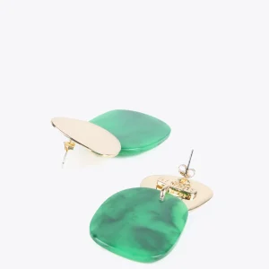 Lola Casademunt Bisuteria<Pendientes con dos piezas FUCSIA