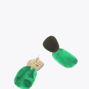 Lola Casademunt Bisuteria<Pendientes con dos piezas FUCSIA