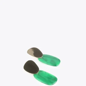 Lola Casademunt Bisuteria<Pendientes con dos piezas FUCSIA