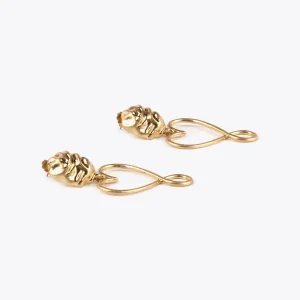 Lola Casademunt Pendientes<Pendientes corazón infinito DORADO