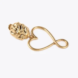 Lola Casademunt Pendientes<Pendientes corazón infinito DORADO