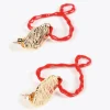 Lola Casademunt Bisuteria<Pendientes corazón lacado ROJO