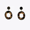 Lola Casademunt Bisuteria<Pendientes de aro animal print MARRON