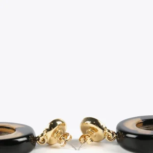 Lola Casademunt Bisuteria<Pendientes de aro animal print MARRON