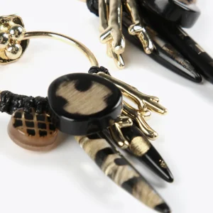 Lola Casademunt Bisuteria<Pendientes de aro estilo africanos NEGRO