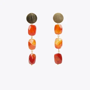 Lola Casademunt Bisuteria<Pendientes de piedras naturales MARRON