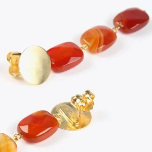 Lola Casademunt Bisuteria<Pendientes de piedras naturales MARRON