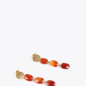Lola Casademunt Bisuteria<Pendientes de piedras naturales MARRON