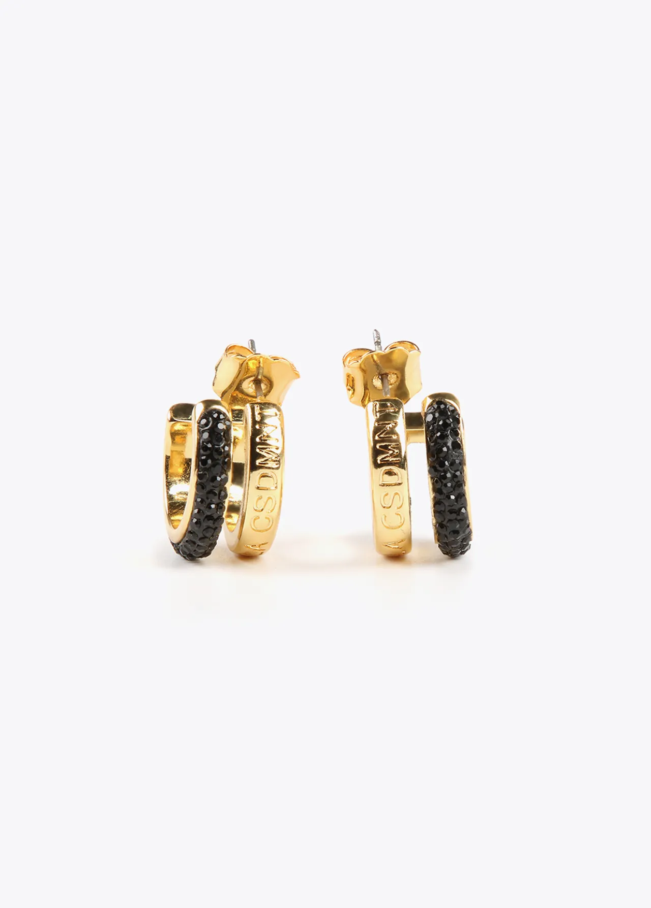 pendientes_doble_aro_0-1.webp Lola Casademunt Pendientes<Pendientes doble aro METAL-NEGRO