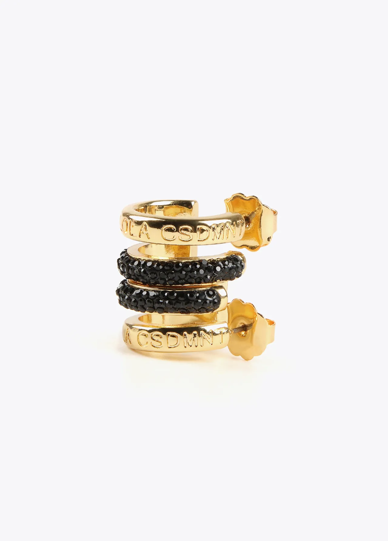 pendientes_doble_aro_3-1.webp Lola Casademunt Pendientes<Pendientes doble aro METAL-NEGRO