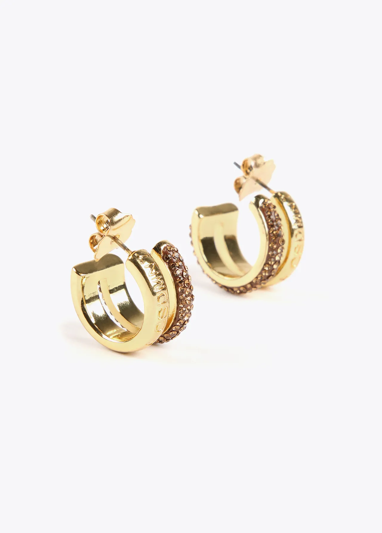 pendientes_doble_aro_4.webp Lola Casademunt Pendientes<Pendientes doble aro METAL-NEGRO