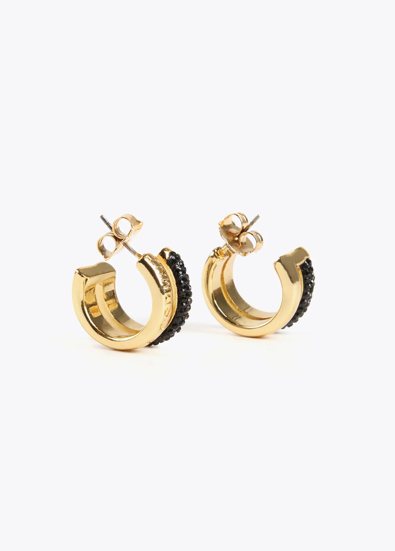 pendientes_doble_aro_5-1.webp Lola Casademunt Pendientes<Pendientes doble aro METAL-NEGRO