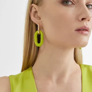 Lola Casademunt Bisuteria<Pendientes dos piezas FUCSIA