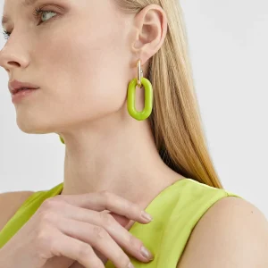 Lola Casademunt Bisuteria<Pendientes dos piezas FUCSIA