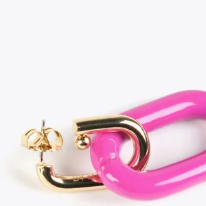 Lola Casademunt Bisuteria<Pendientes dos piezas FUCSIA