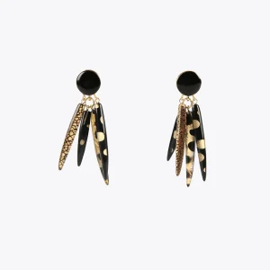 Lola Casademunt Bisuteria<Pendientes estilo africano NEGRO