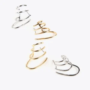 Lola Casademunt Pendientes<Pendientes simulador piercings DORADO