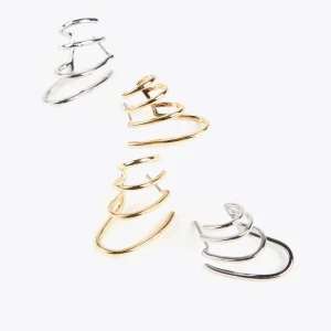 Lola Casademunt Pendientes<Pendientes simulador piercings DORADO