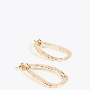 Lola Casademunt Bisuteria<Pendientes óvalo grande DORADO