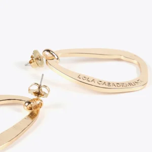 Lola Casademunt Bisuteria<Pendientes óvalo grande DORADO