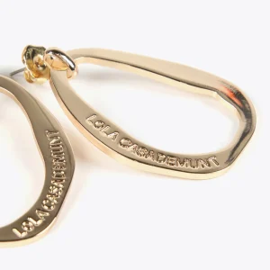 Lola Casademunt Bisuteria<Pendientes óvalo grande DORADO