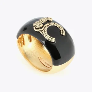 Lola Casademunt Pulseras<Pulsera ancha METAL-NEGRO