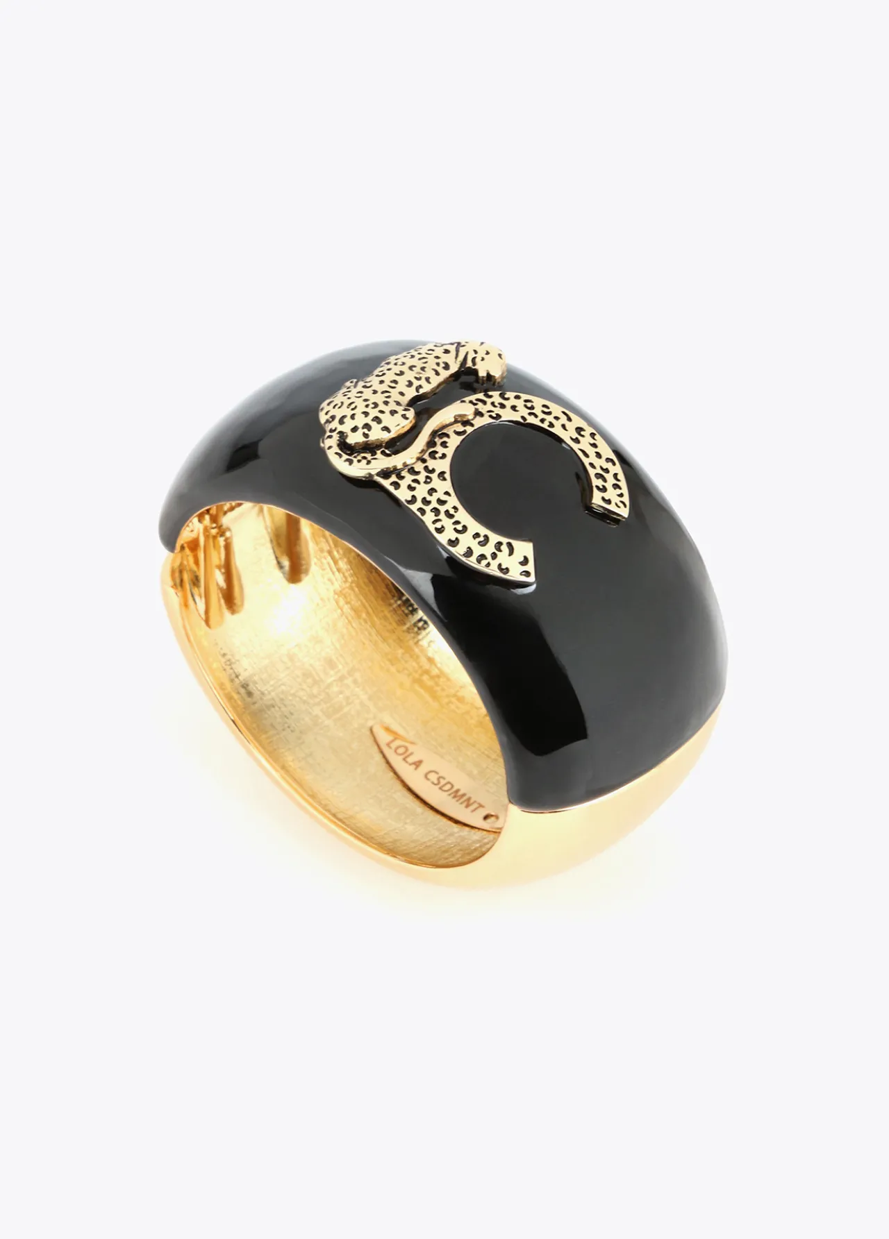 pulsera_ancha_2.webp Lola Casademunt Pulseras<Pulsera ancha METAL-NEGRO
