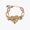 Lola Casademunt Pulseras<Pulsera corazón DORADO