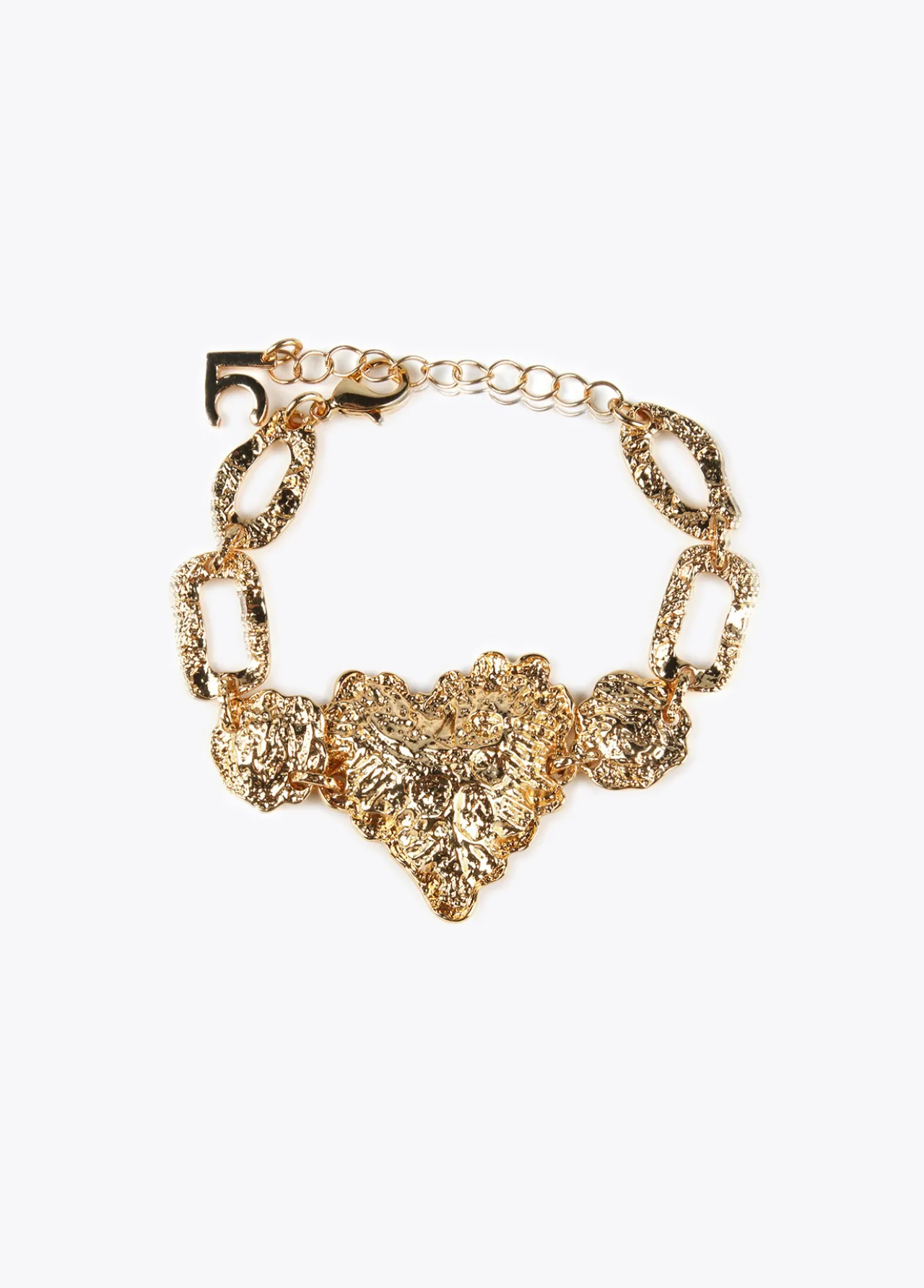 pulsera_corazn_0.webp Lola Casademunt Pulseras<Pulsera corazón DORADO