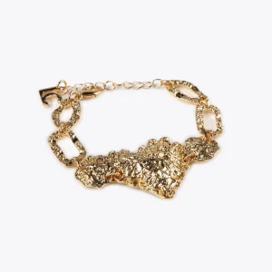 Lola Casademunt Pulseras<Pulsera corazón DORADO