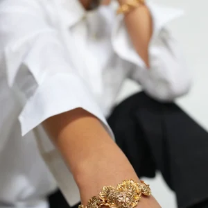 Lola Casademunt Pulseras<Pulsera corazón DORADO