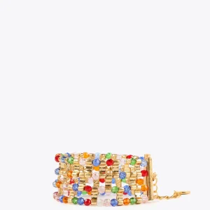 Lola Casademunt Bisuteria<Pulsera cristales multicolor METAL-AZUL