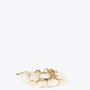 Lola Casademunt Bisuteria<Pulsera dorada y nacarada CRUDO