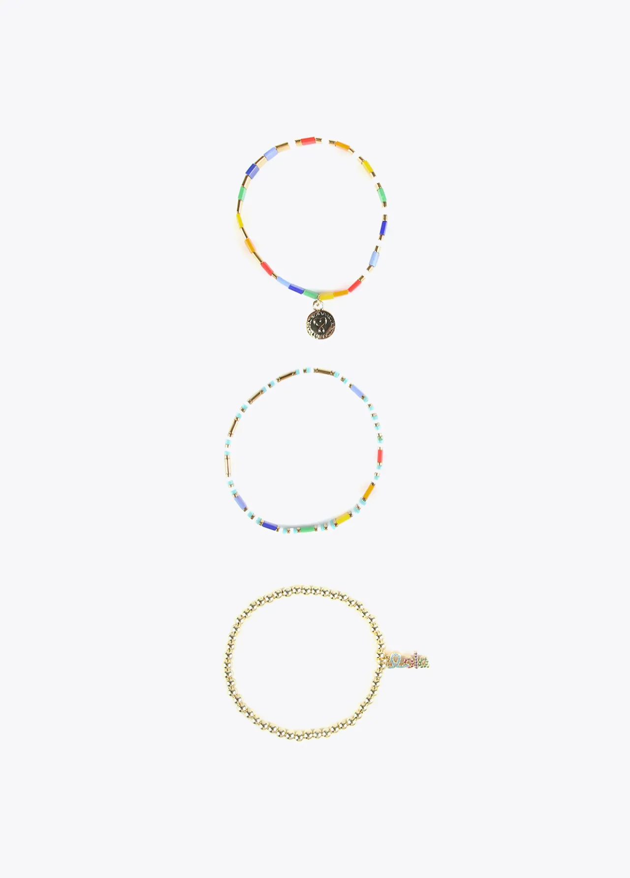pulseras_elsticas_1-1.webp Lola Casademunt Bisuteria<Pulseras elásticas AZUL-VERDE