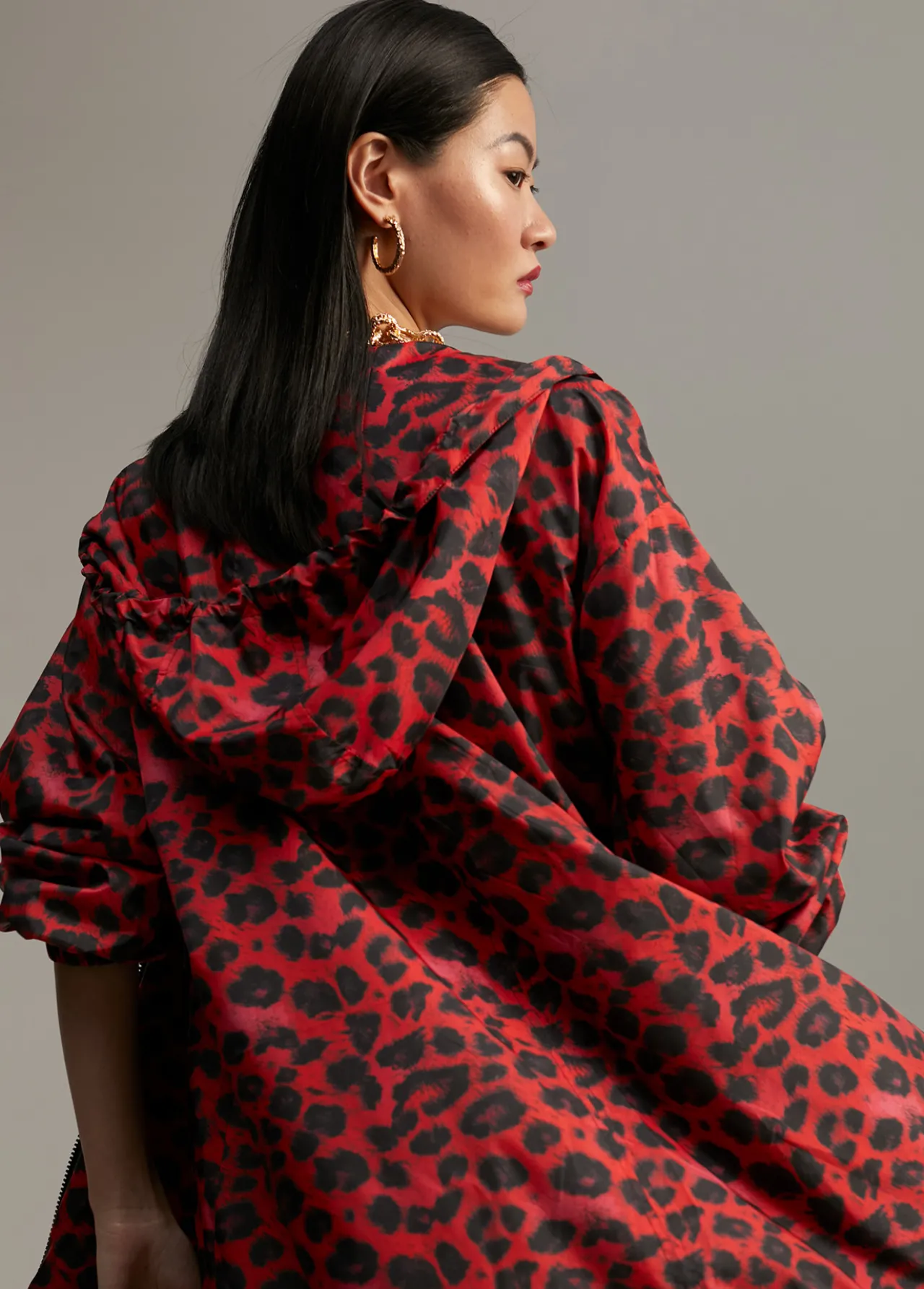 raincoat_animal_print_3-1.webp Lola Casademunt Animal Print | Chaquetas Y Gabardinas<Raincoat animal print MARRON-NEGRO