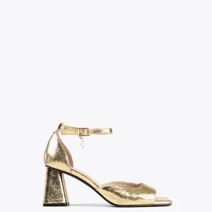 Lola Casademunt Calzado<Sandalia de tacón DORADO