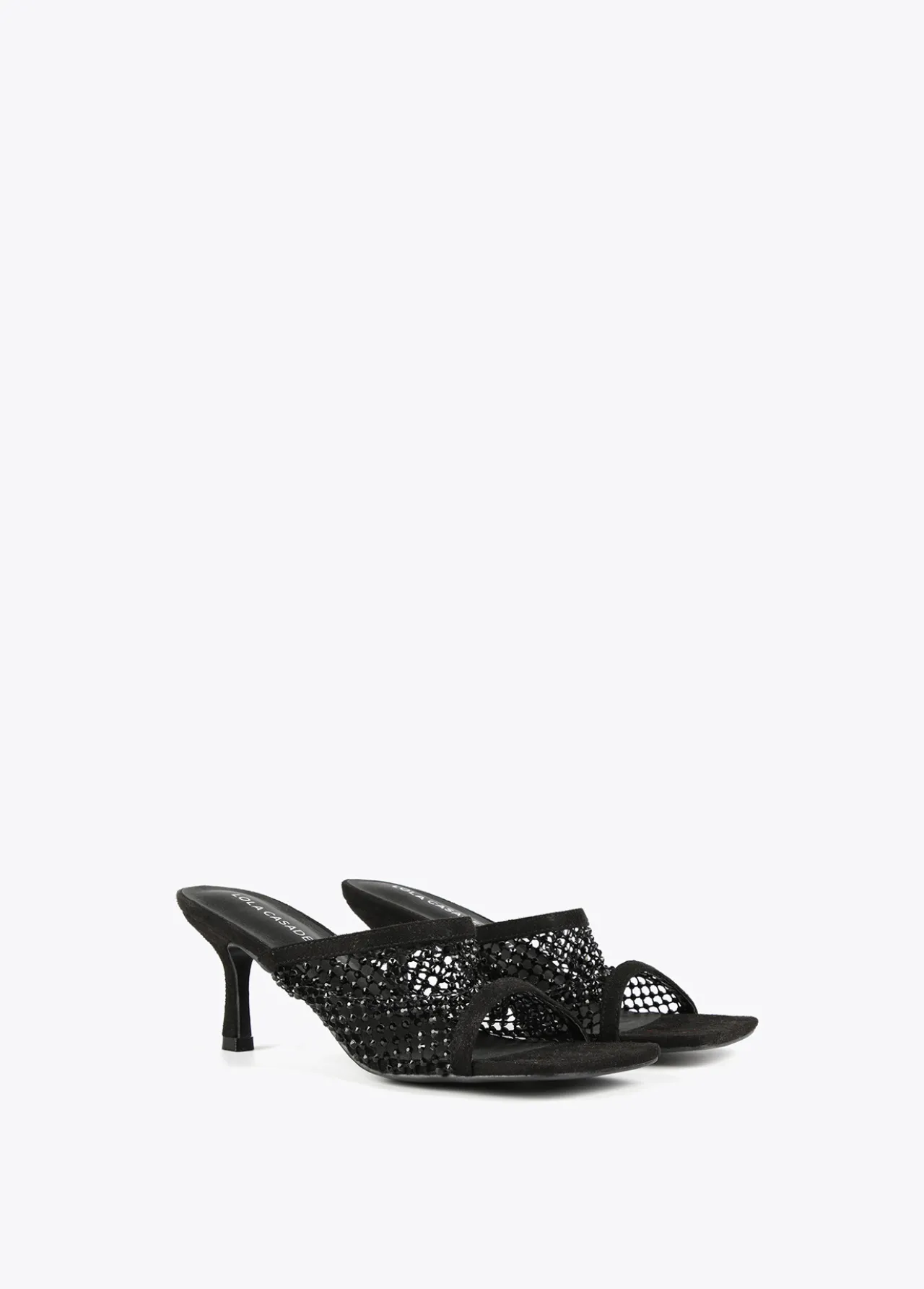 sandalia_de_tacn_y_malla_de_strass_1-1.webp Lola Casademunt Calzado<Sandalia de tacón y malla de strass NEGRO