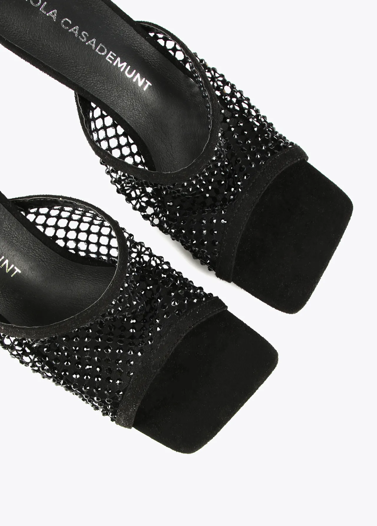 sandalia_de_tacn_y_malla_de_strass_2-1.webp Lola Casademunt Calzado<Sandalia de tacón y malla de strass NEGRO