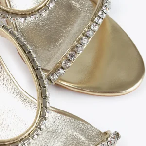 Lola Casademunt Calzado<Sandalia de tacón y tiras DORADO